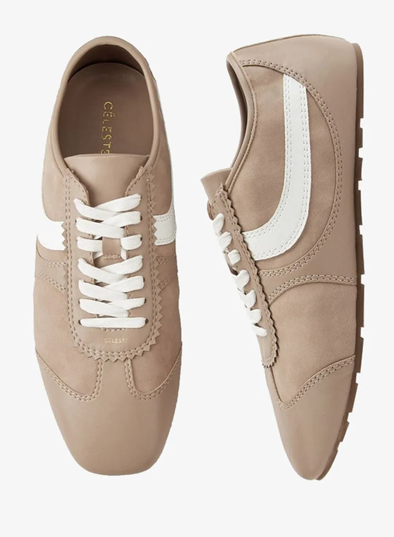 Celeste Women's Panelled Lace-Up Sneakers
