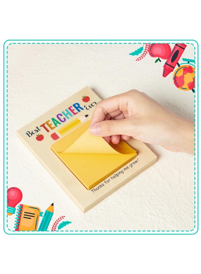MALLMALL6 Teacher Appreciation Wooden Sticky Note Holder Gifts Desk Rectangular Notes Organizer Christmas End of Year Thank You Gift for Teacher School Classroom Supplies - Image 5