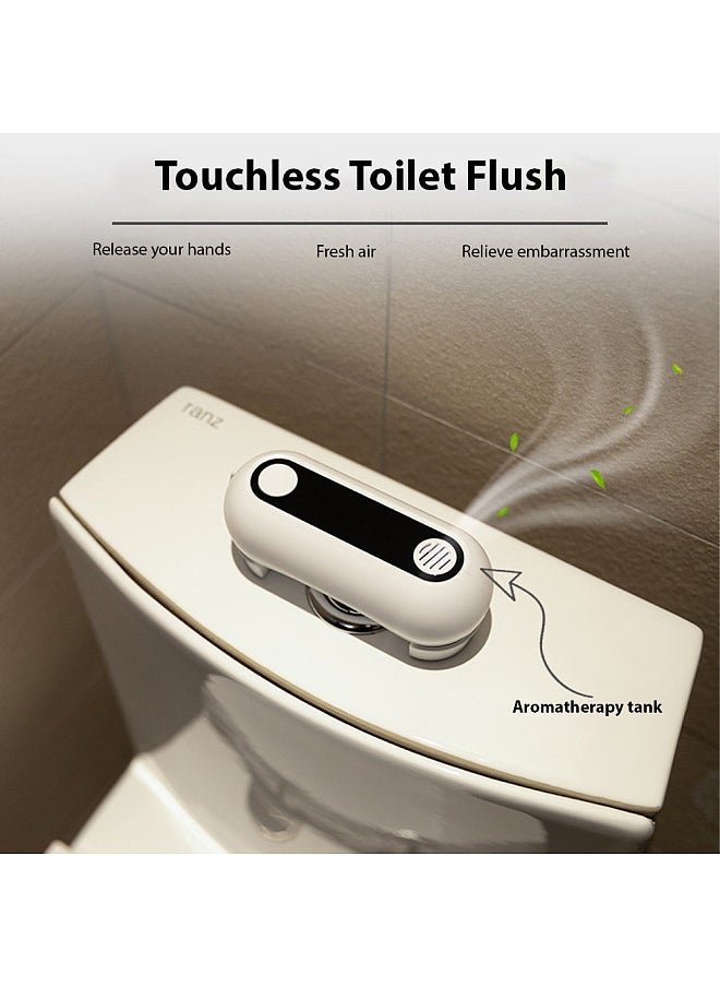 Generic - Touchless Toilet Flush Rechargeable Motion Sensor Automatic Toilet Flusher for Homes Restaurants Hotels Non Contact Hands Automatic Toilet Flush Button Water - Image 1