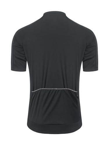 ARSUXEO Cycling Jersey Men Short Sleeves Ultra-Comfortable Road Bike Jersey Biking Bicycle Shirt Black XX-Large - Image 3