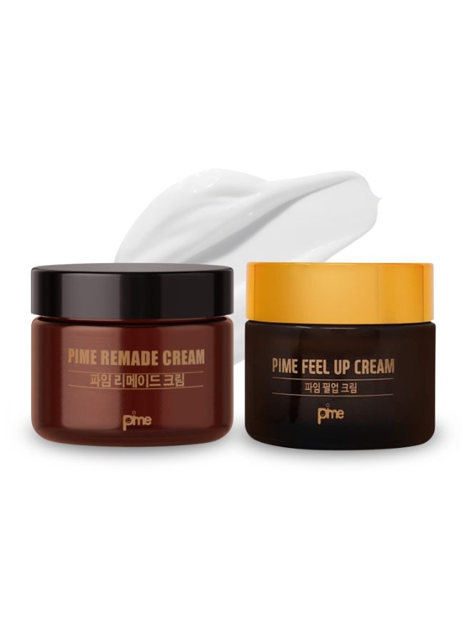 pime Anti-Aging & Brightening Duo 2×50ml | Day & Night Cream for Acne-Prone Skin – Whitening, Wrinkle Care & Dark Spot Removal with Collagen Peptides - Image 1