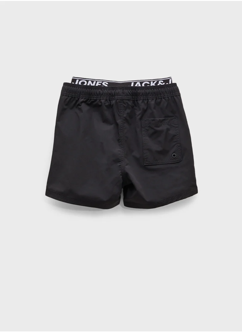 جاك وجونز جونيور Kids Logo Swim Shorts