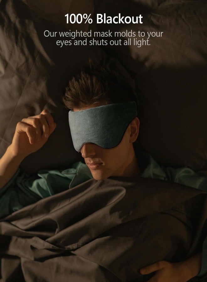 Mr. Sandman Weighted Eye Mask for Sleeping, Blackout Sleep Mask, Reversible Cool & Cozy Compress for Dry Eyes, Headache Migraine Relief, Eye Cover for Travel, Gifts for Women & Men, 0.5 lb, Grey - Image 5