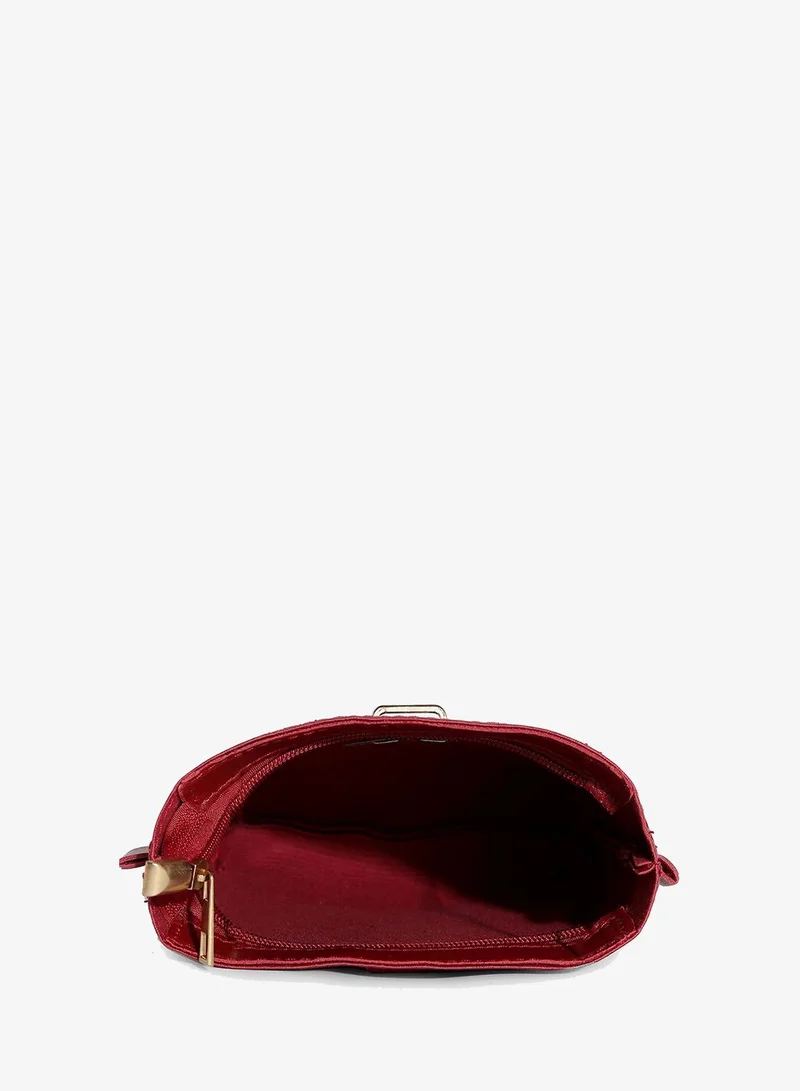 Haute Sauce  Women's Daisy Maroon Cross Body Bag for Women | Best Price UAE