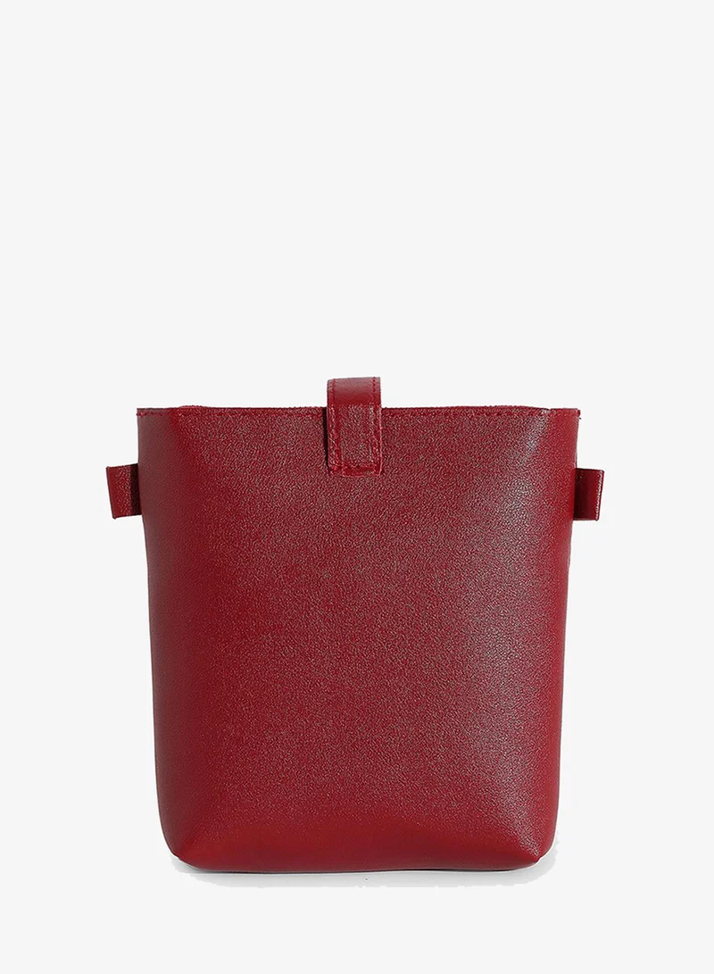 Haute Sauce  Women's Daisy Maroon Cross Body Bag for Women | Best Price UAE