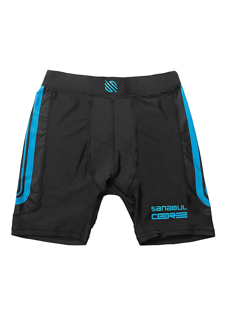 Sanabul  Sanabul Core Compression MMA Shorts Wrestling Jiu Jitsu No Gi BJJ Shorts for Men, BLUE X-LARGE  - Image 5