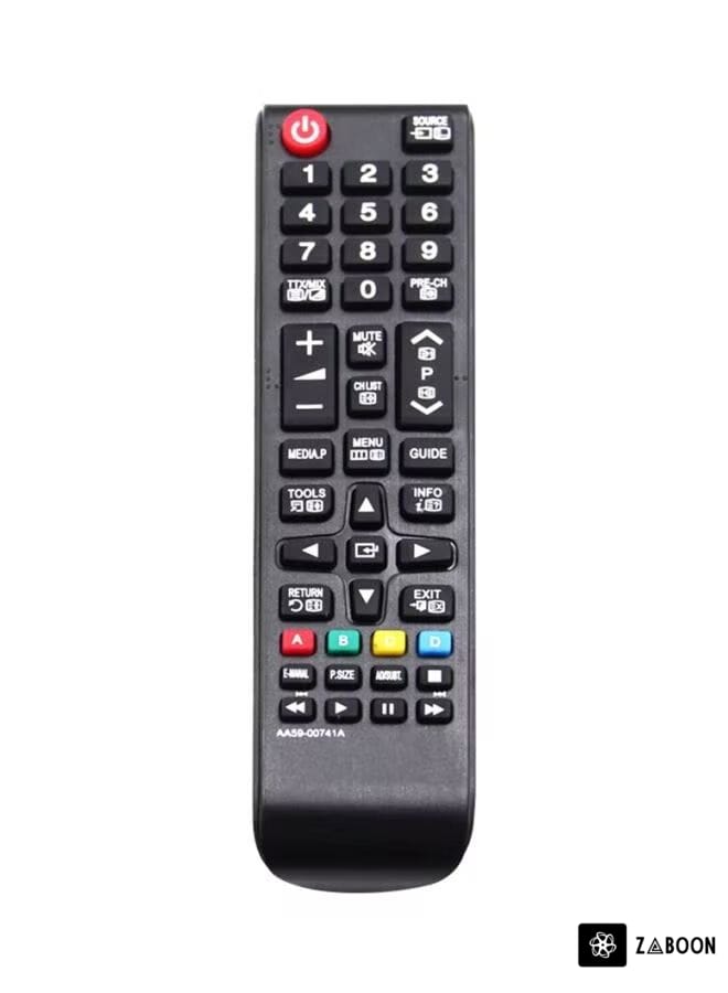 Zaboon TV Remote Control Black/Red/White