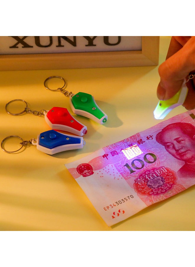 Generic - Direct Money Detector Lamp Portable Fluorescent Anti-counterfeiting Code Blue Violet Pen Vase Key Chain Money Detector-Color:uv365 Purple Light - Image 1