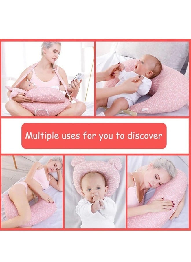 Beauenty Beauenty Feeding Pillow Large Breastfeeding Pillows for Babies, Feeding Pillow Baby Nursing Pillows Bed U-shape Pillow and Baby Lounger for Newborn  - Image 5