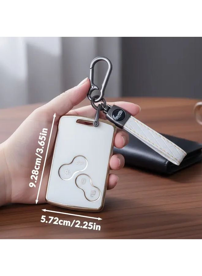 Black Golden Smart Key Case Cover For Renault Megane Clio Scenic Duster Kaptur Logan - Image 2