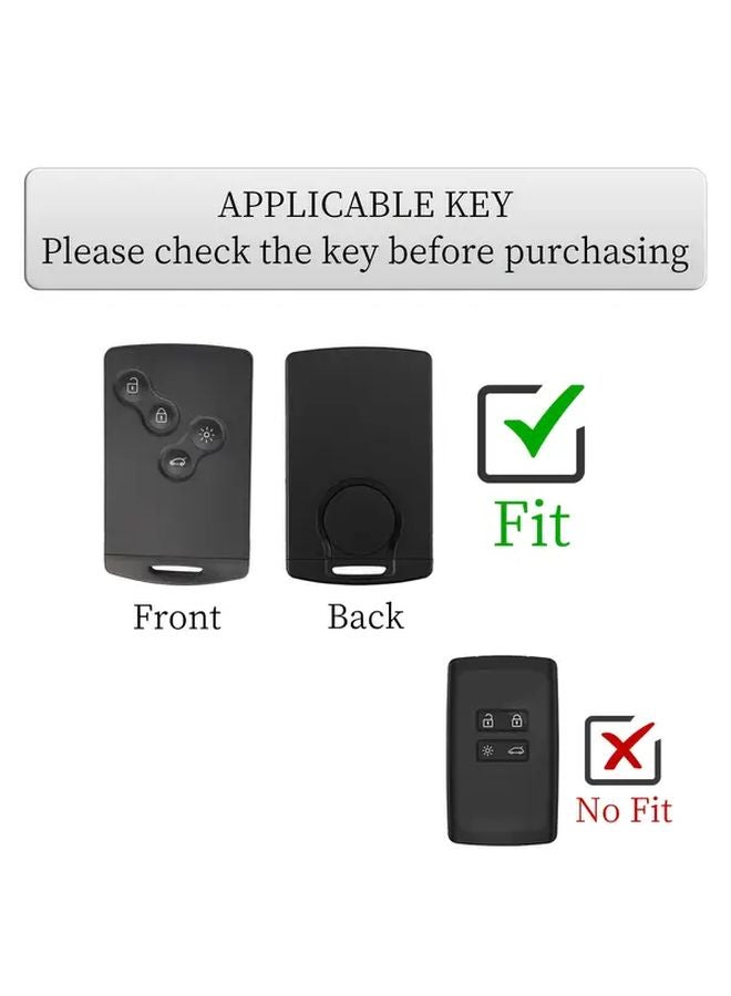 Black Golden Smart Key Case Cover For Renault Megane Clio Scenic Duster Kaptur Logan - Image 3