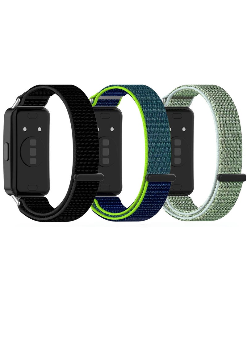 HW 3-Piece Replacement nylon Strap For Huawei Band 8/9 - Image 1