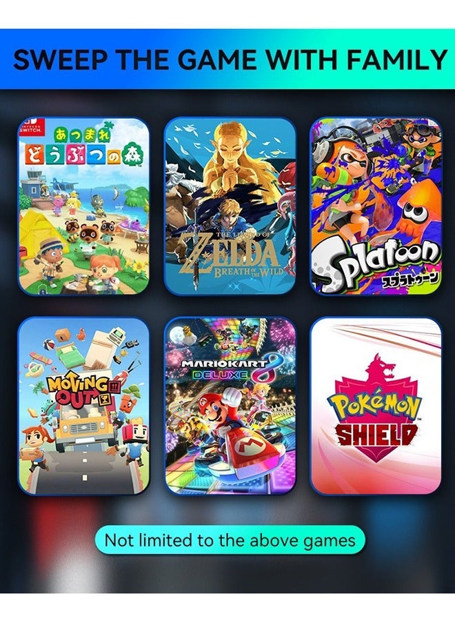 وحدة تحكم لاسلكية NS لاستبدال وحدات تحكم Nintendo Switch L/R متوافقة مع عصا تحكم Nintendo Switch/Lite/OLED مع حزام يد للاستيقاظ/لقطة الشاشة/الاهتزاز المزدوج/وظيفة التحكم في الحركة - Image 5