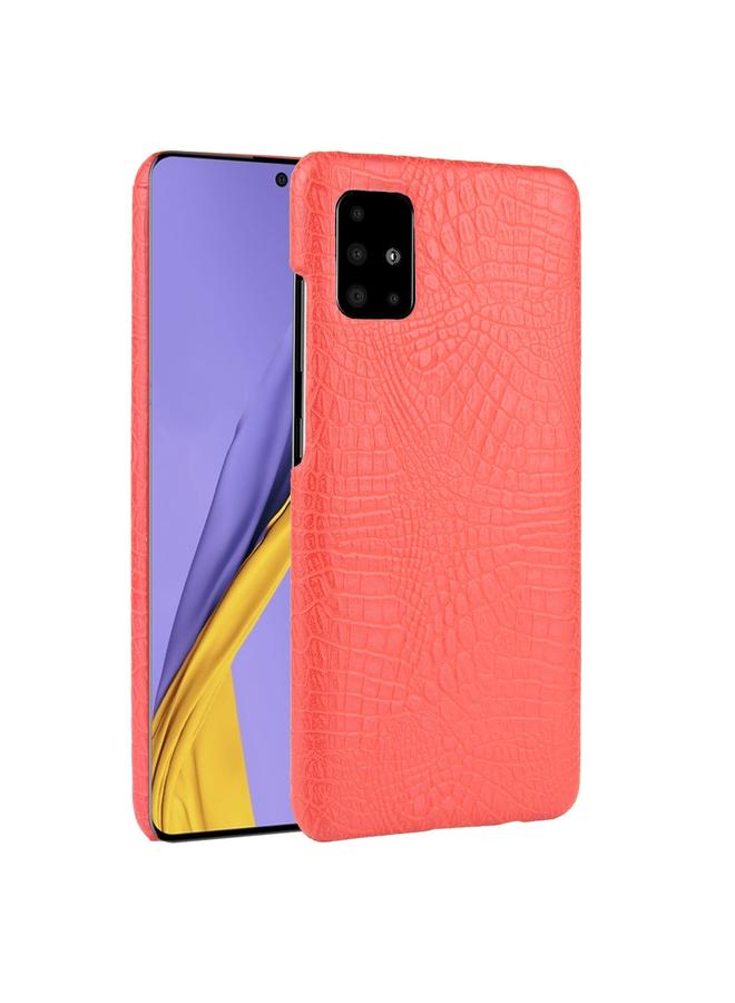 S-TOP Case For Samsung Galaxy A51 5G Shockproof Crocodile Texture PC + PU Case - Image 1