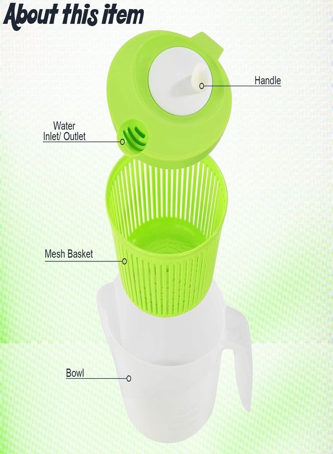 هوم-إكس مصفاة سلطة هوم-إكس مع صنبور للصب - مصفاة للخس وغسالة للخضراوات مع سلة تصفية قابلة للإزالة - مصفاة سلطة خالية من مادة BPA لتجفيف الخضراوات الطازجة والسبانخ والخضراوات الأخرى - Image 5