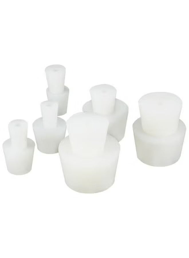 تخمير 2 قطع سدادة مثقبة من السيليكون مع فتحة لصمام قفل الهواء Home Brew الفقاعة النبيذ صنع سدادات مطاطية استبدال - Image 5