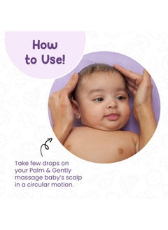 Mother Sparsh Nourishing Baby Hair Oil | Soothe & Nourishes Delicate Baby Scalp | Suitable Hair Oil For Newborns | Paraben Free, Sulphate Free- 100Ml  - Image 3