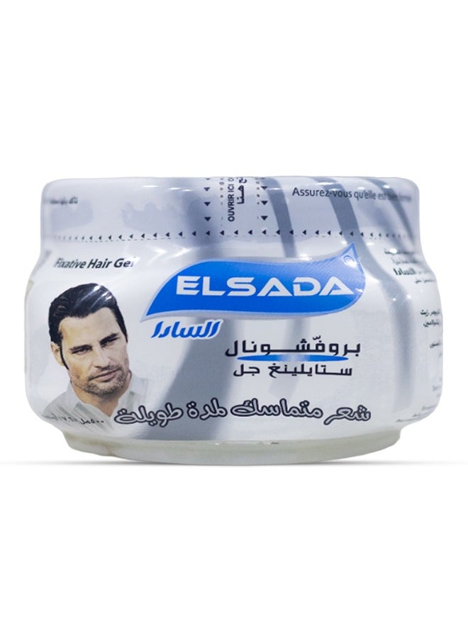 Elsada - Elsada Professional Styling Gel Long Lasting Hold Hair Styling Grey - 500 ML - Image 1
