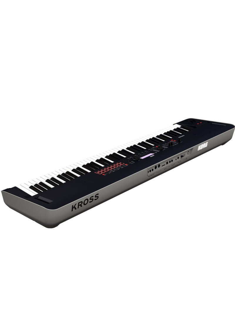 Korg KROSS2-88 Synthesizer Workstation | Kross 2 Series | EDS-i Engine | 88-Key Natural Weighted Hammer Action | 16-Pad Sampler | Battery Powered | Black - Image 5