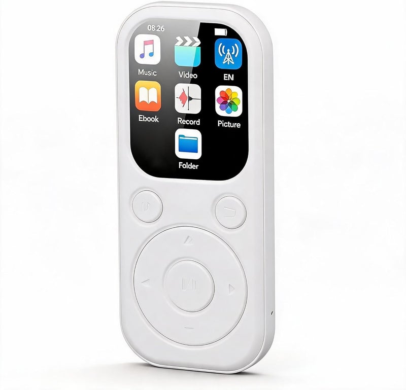 MP3 Player with Bluetooth 5.4 & HiFi Speaker, 2.01 Screen MP4 Player, Voice Recorder, 128GB Expandable, Portable Music Device for Running, Travel (Without Small Memory Card)