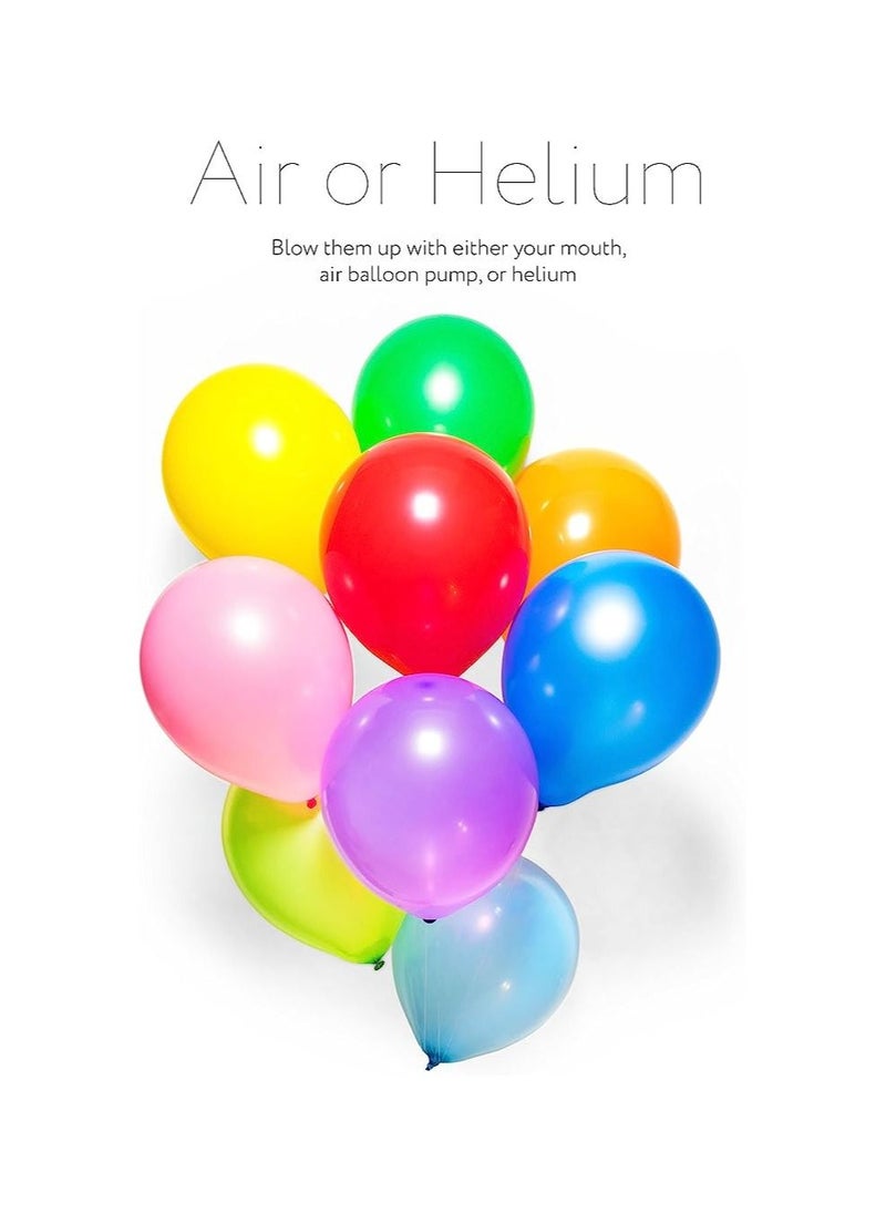A bag of multi-colored balloons containing 100 pieces
