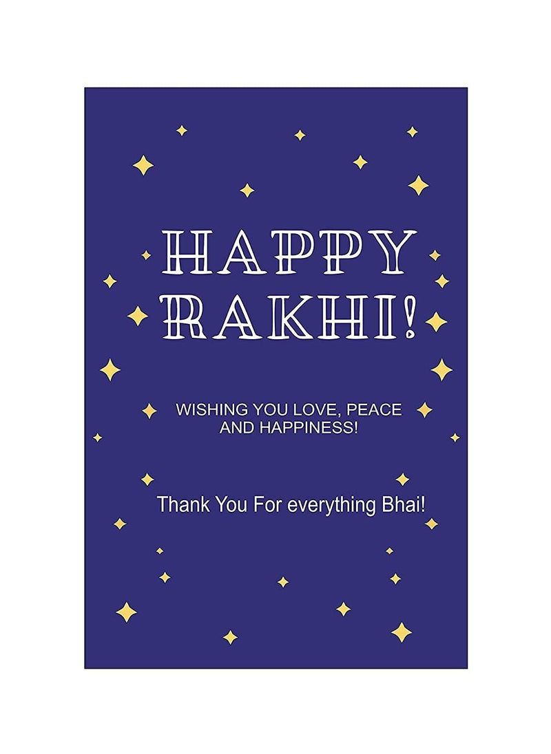NorthLand - Northland Bhaiya Bhabhi Rakhi Set - Happy Rakhi Greeting Card with Silver Rakhi for Bhaiya and Bhabhi - Image 1