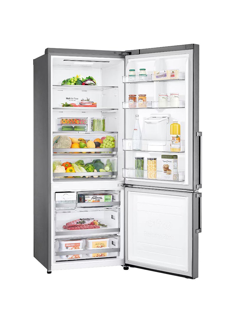 LG 500/446 Gross and Net Capacity -LG New Bottom Mount Refrigerator , Inverter Compressor, Multi AirFlow, Smart Diagnosis - GR-F589BLCM Platinum Silver - Image 3