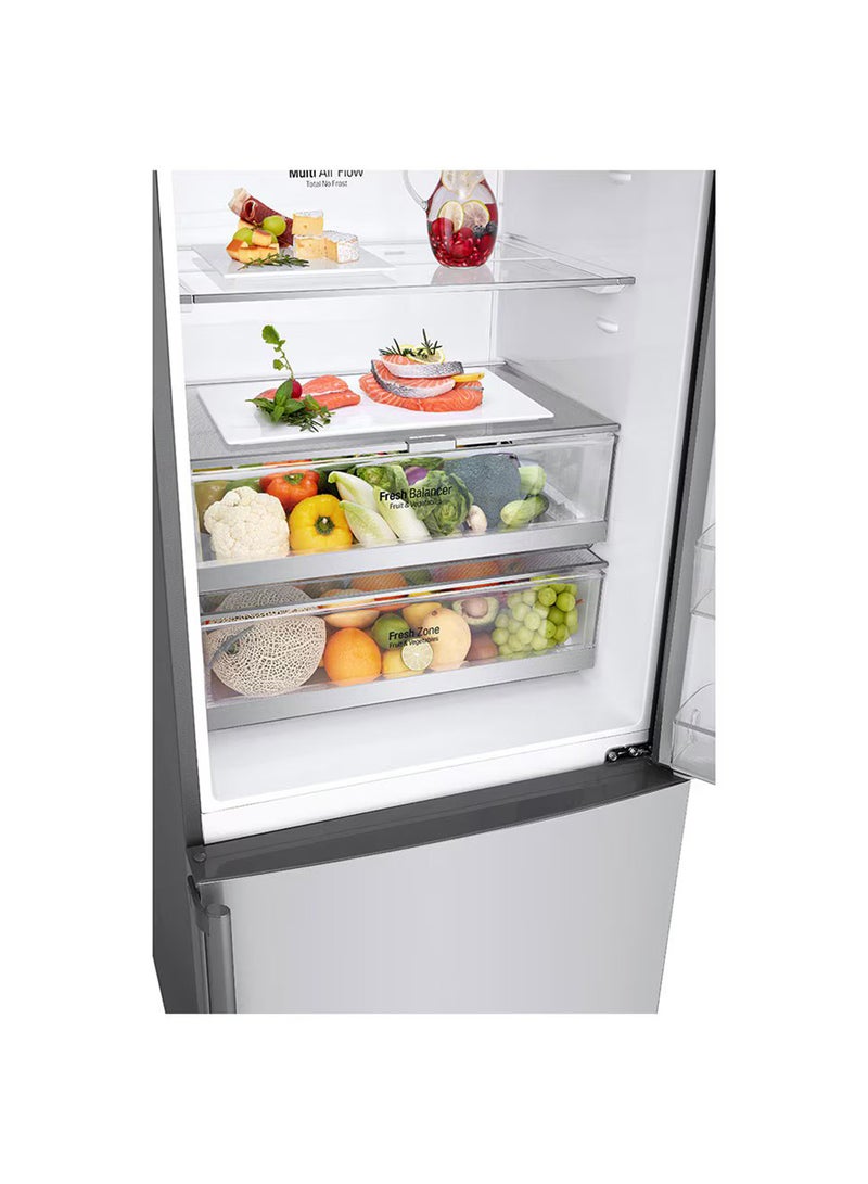LG 500/446 Gross and Net Capacity -LG New Bottom Mount Refrigerator , Inverter Compressor, Multi AirFlow, Smart Diagnosis - GR-F589BLCM Platinum Silver - Image 4