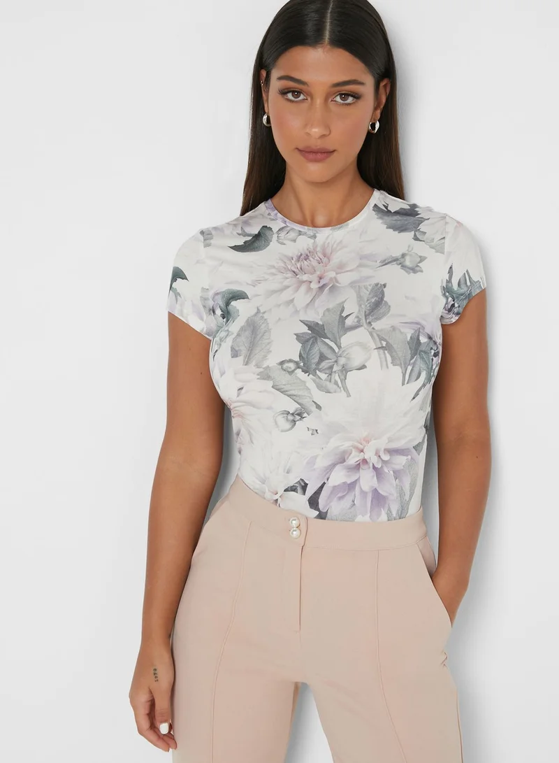 Ted Baker Hilmaa Floral Print T-Shirt