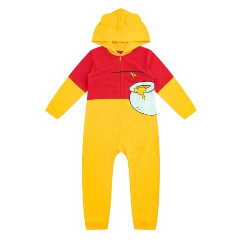 Disney Winnie The Pooh and Tigger Boys Costume Zip Up Hooded Cosplay Coverall for Infant Baby and Toddler - Image 1