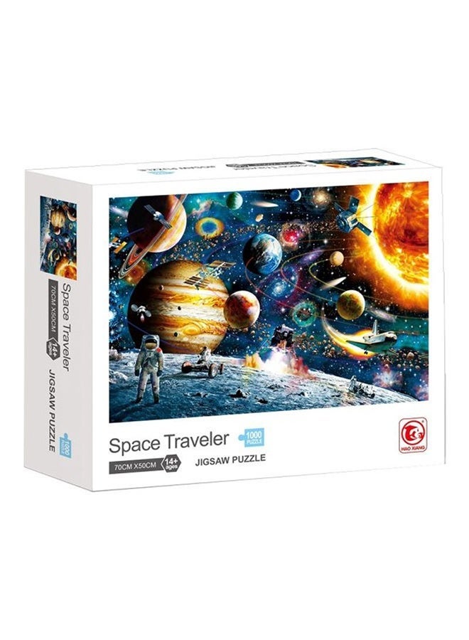1000-Piece Space Traveler Jigsaw Stress Relief Education Development Toy Set 70x50cm