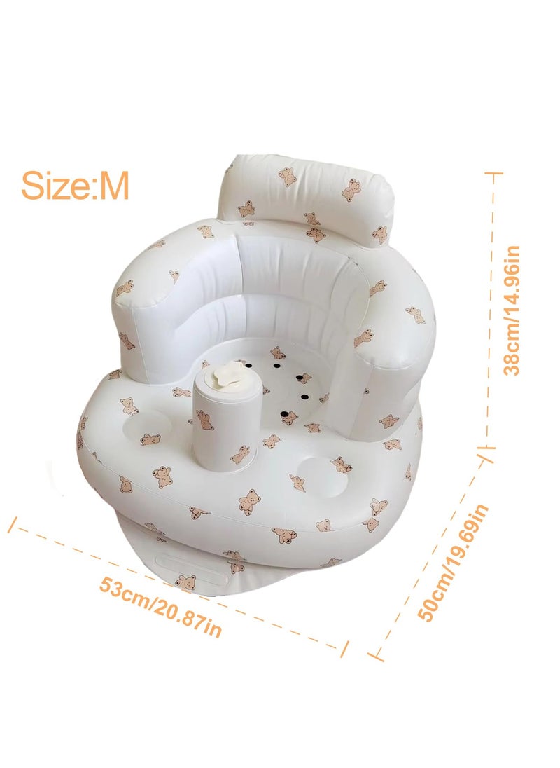 Daytoyz - Inflatable Baby Seat, Baby Floor Seats for Babies 3-36 Months, Sit Up Chair with Built-in Air Pump, Portable Infants Back Support Seater, Sit Me Up Seat for Home, Travel - Image 1