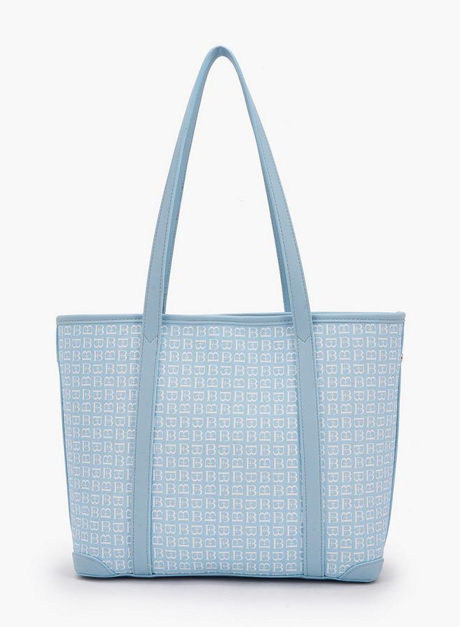 Flora Bella By Shoexpress FLORA BELLA MONOGRAM TOTE BAG - Image 4