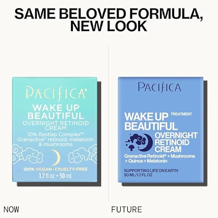 Pacifica Wake Up Beautiful Retinoid Night Cream – Overnight Anti-Aging Moisturizer with Hyaluronic Acid & Melatonin, Reduces Wrinkles & Fine Lines, Hydrating and Gentle for Dry or Mature Skin, Vegan - Image 2