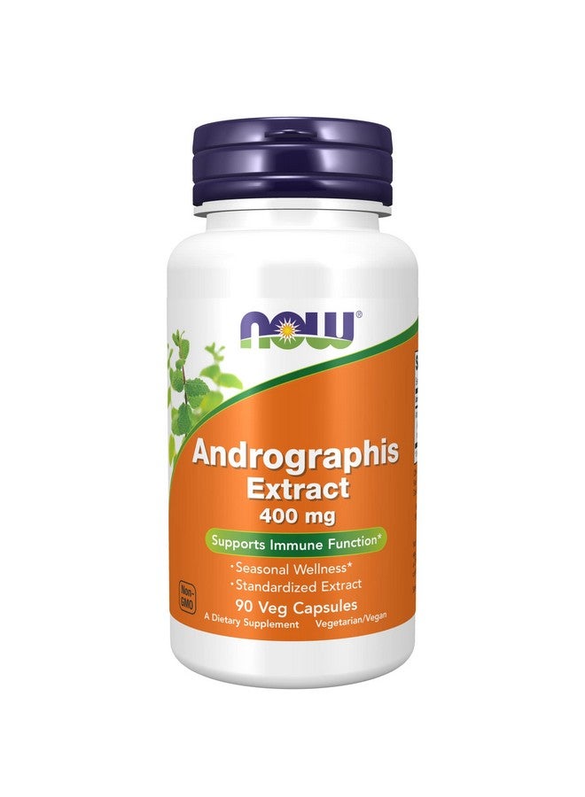 now Supplements Andrographis Extract 400 Mg Standardized Extract 90 Veg Capsules - Image 1