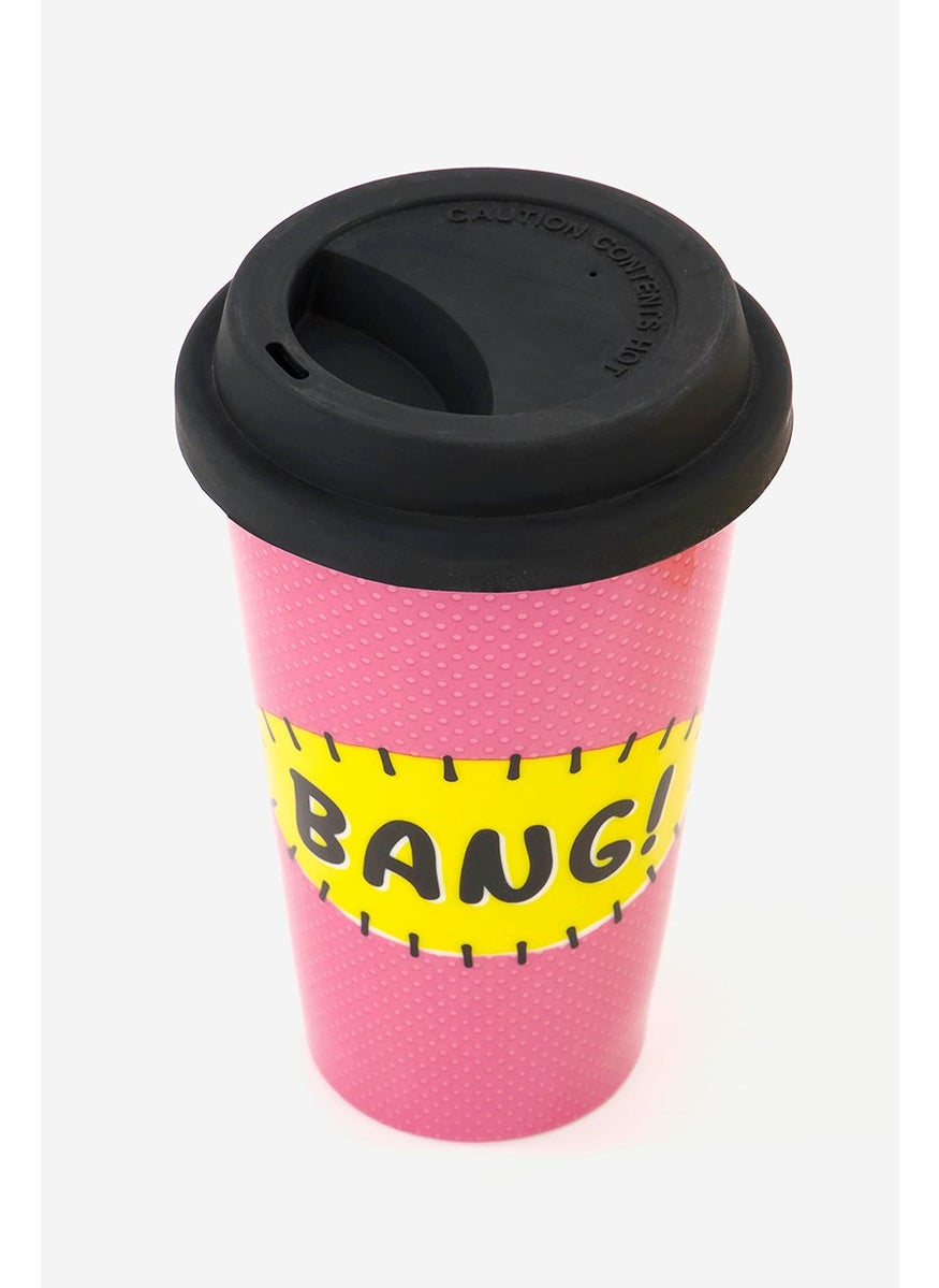 Rosanna Band Travel Mug 8 oz., Pink  - Image 3