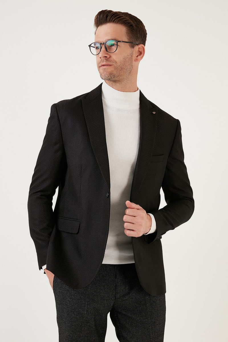 Buratti 6 Drop Double Slit Slim Fit Blazer Men's Jacket 659001  - Image 3