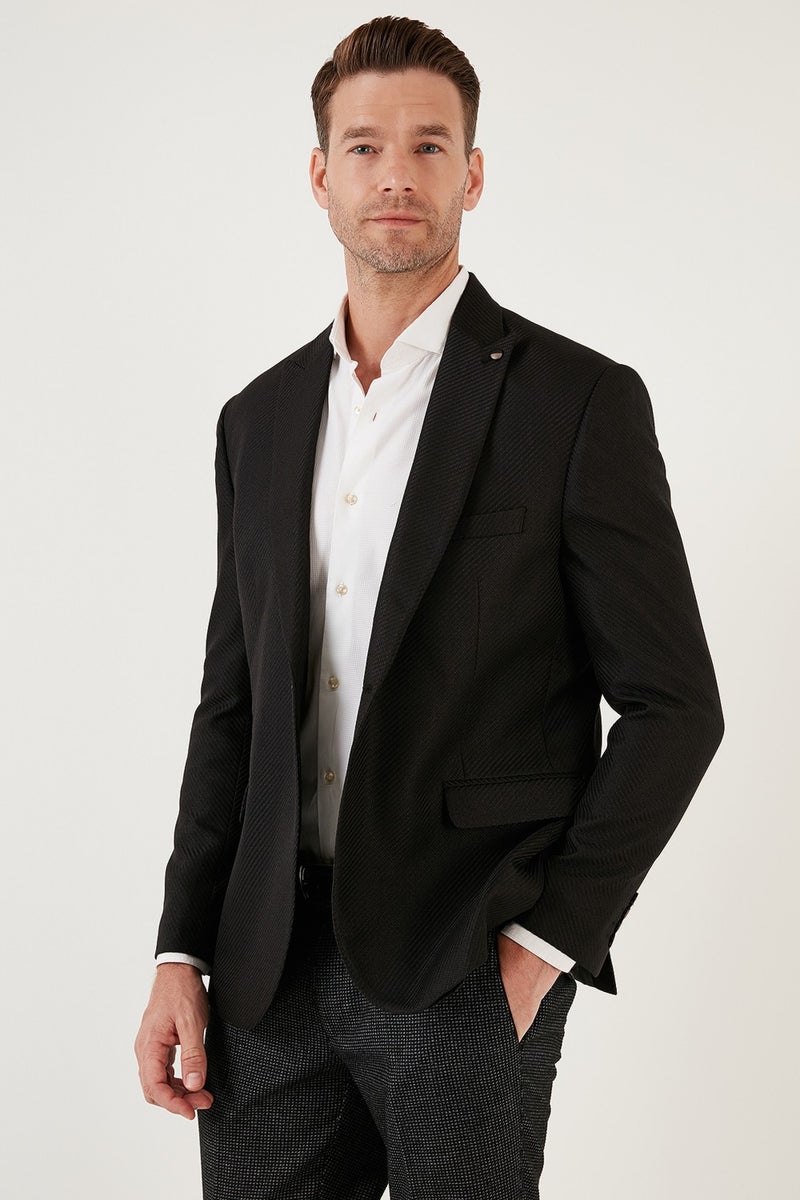 Buratti 6 Drop Double Slit Slim Fit Blazer Men's Jacket 659001  - Image 1