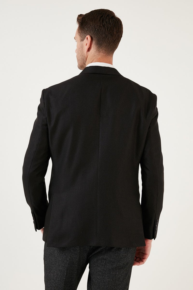 Buratti 6 Drop Double Slit Slim Fit Blazer Men's Jacket 659001  - Image 4