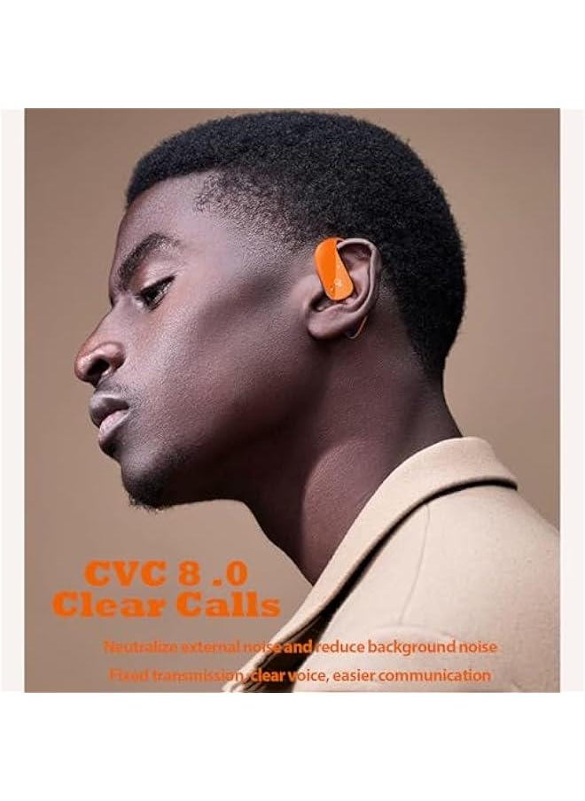 Generic Wireless Over Open Ear Headphones with Earhooks Bluetooth Bone Conduction Headphones Over The Ear Wireless Earbuds for Sport Bluetooth Bone Conduction Headset Earbuds Induction Earphones  - Image 4