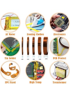 PRINTSHOP4ME Heat Resistant Tape for Sublimation, Heat Transfer printing, Masking, Soldering, Protecting Circuit Board, Cellphone Data line and electrical works  - Image 3
