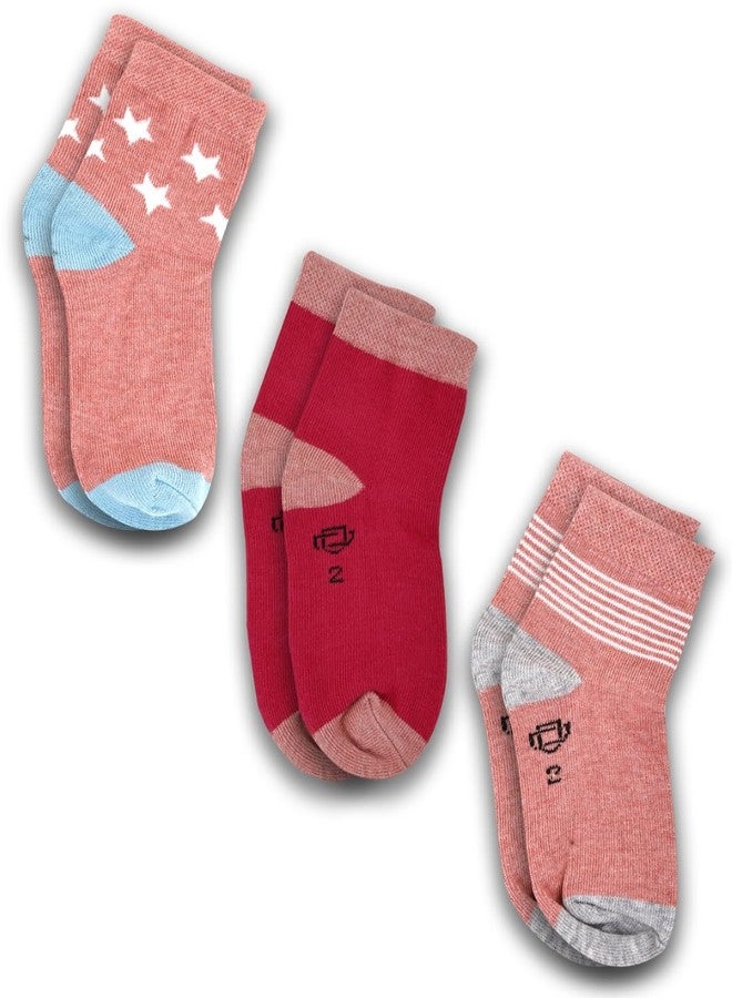 Dollar Kids Socks For Boys & Girls In Blended Cotton (Pack Of 3) - Image 1