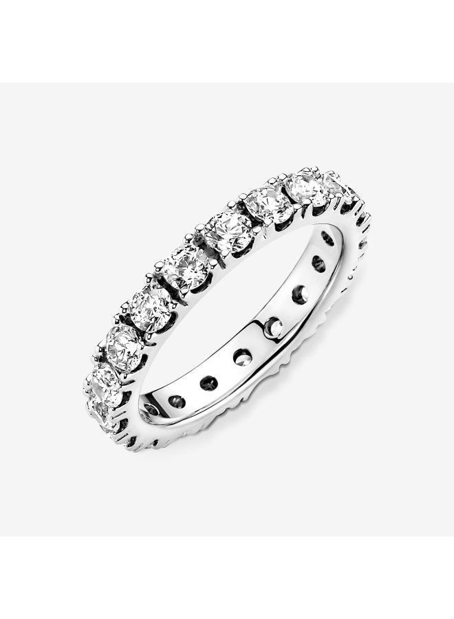 DORA Silver Eternity Brilliant Ring - Image 4