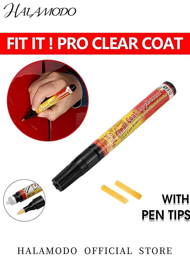هالامودو قلم طلاء السيارات، مزيل الخدوش من طلاء السيارات، طلاء شفاف للسيارة، إصلاح الخدوش، قلم طلاء السيارات العالمي للسيارات والشاحنات والدراجات النارية والقوارب - Image 2