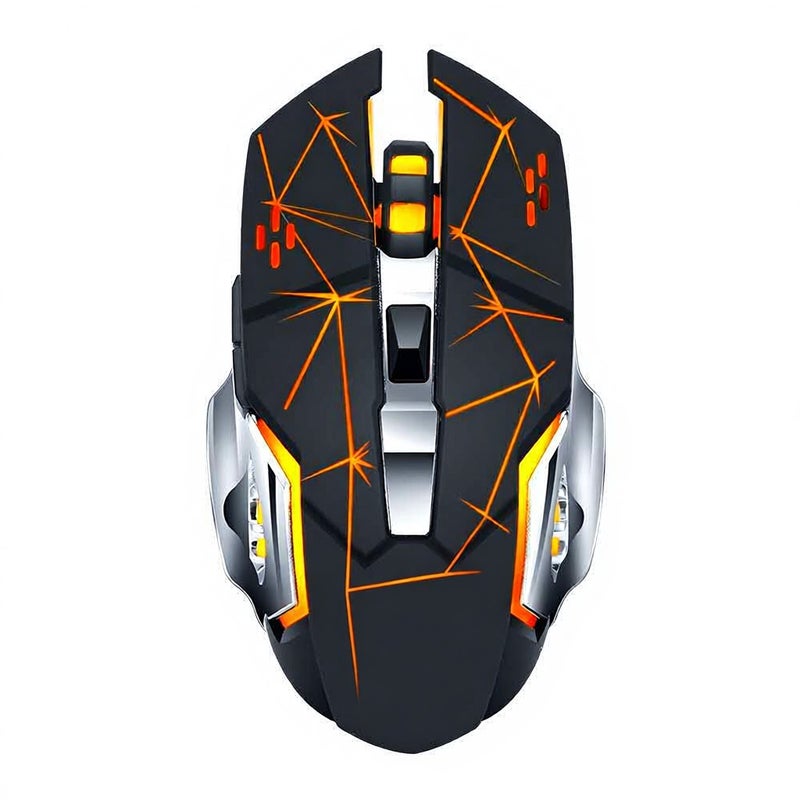 Thunder Wolf Q13 Charging Mute Wireless Gaming Business Luminous Mechanical Cross-border[Q13 Dual Mode] Star Black - Image 1