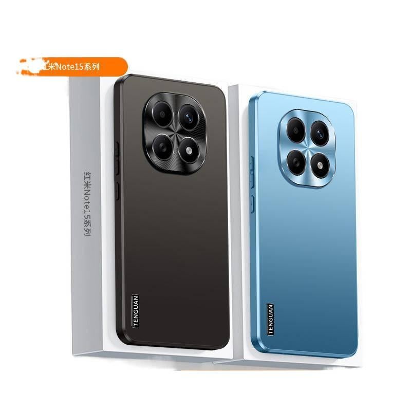 MS غطاء واقي بAcrylic لـ Redmi Note 15 مع حماية من السقوط وتغطية كاملة مع مقاوم للصدمات مع لمسة نهائية غير لامعة مع إطار عدسة معدني باللون Frosted من الأكريليك باللون الأحمر - Image 3