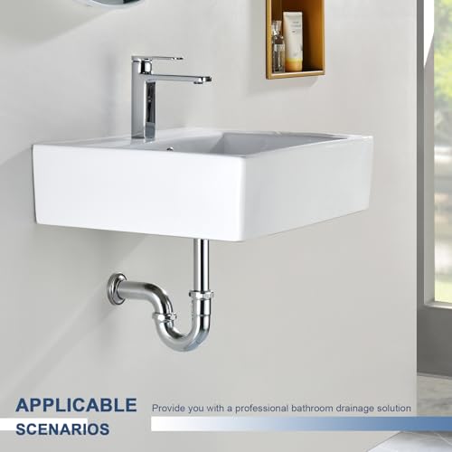 ZM Brass P-trap Pipe Basin Sink Waste Kit with Reducing Washer 1-1/2'' 22GA - Image 4