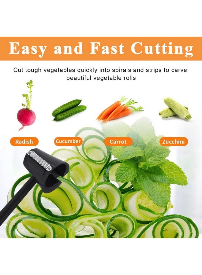 Supvox® Carrot & Vegetable Spiral Slicer - Multipurpose Noodles Shaped Slicer Salad Maker Cutter for Carrot, Cucumber, Radish, Beet, Potato, Fruit, Essential for Salad & Entrée Decoration - Image 4