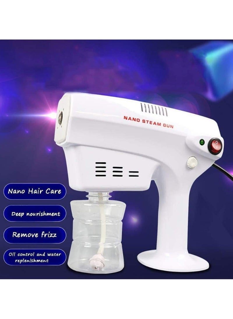 Disinfecting Blue Light Nano Steam Gun Sprayer, Multi-Functional Hair and Face Steamer with Ultra-Fine Mist and Trigger Spray, Suitable for Offices, Homes, and Beauty Salons - Image 2