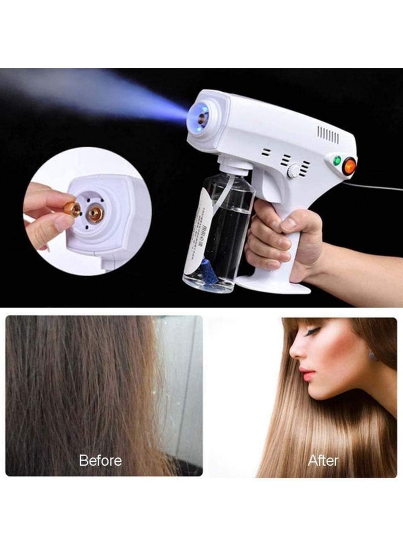 Disinfecting Blue Light Nano Steam Gun Sprayer, Multi-Functional Hair and Face Steamer with Ultra-Fine Mist and Trigger Spray, Suitable for Offices, Homes, and Beauty Salons - Image 5